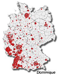 Verbreitung Dominique in Deutschland
