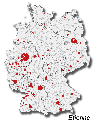 Verbreitung Etienne in Deutschland