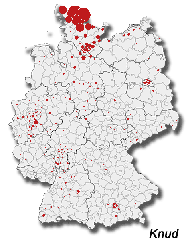 Verbreitung Knud in Deutschland